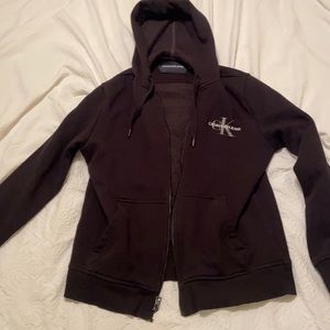 Calvin Klein zip up hoodie